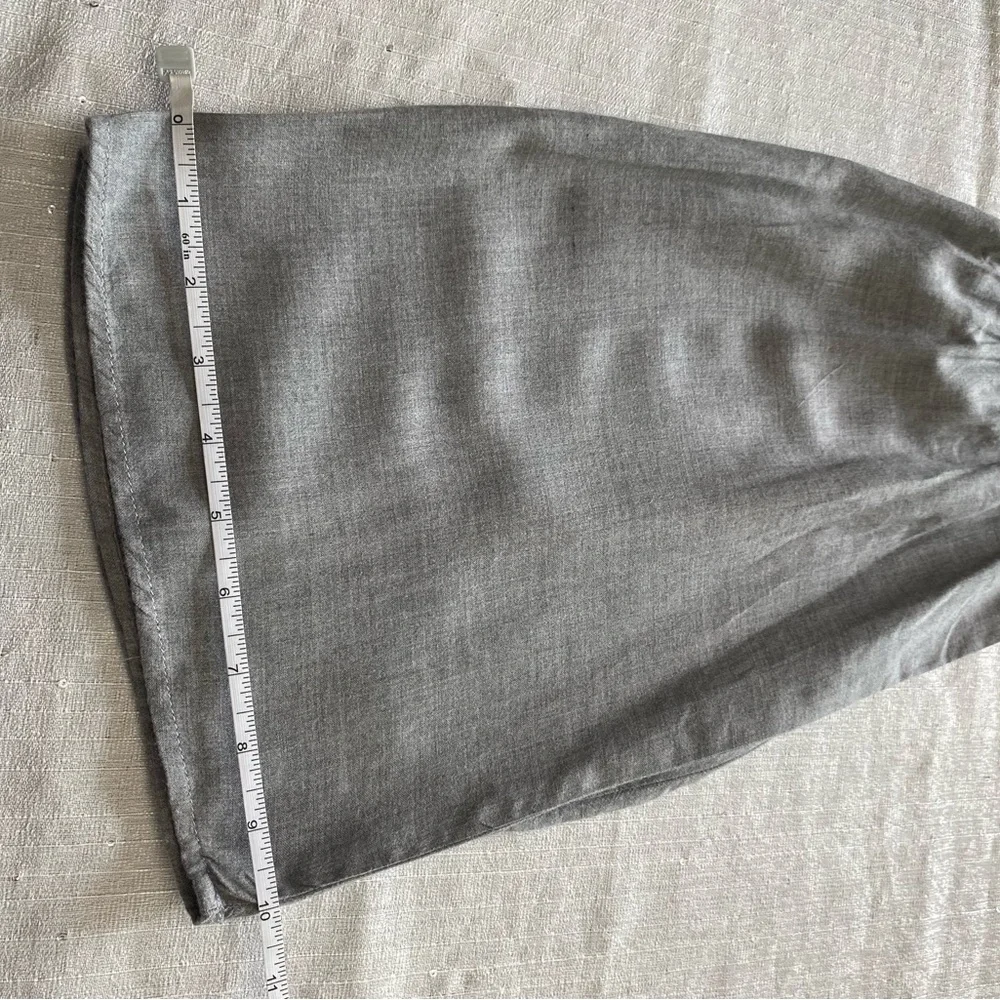 Side Stitch Gray Boho Sleeve Blouse Size M - Picture 11 of 14